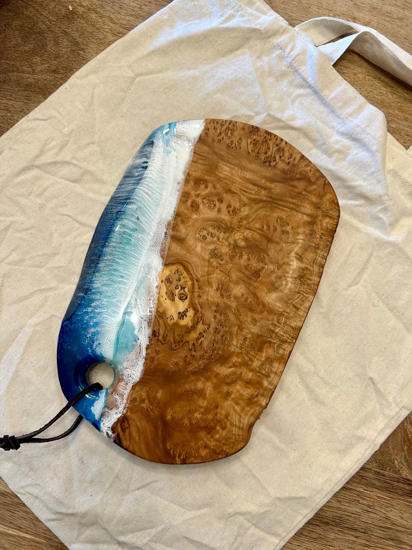 Charcuterie Board | Ocean Waves | Olive Wood (several Sizes)